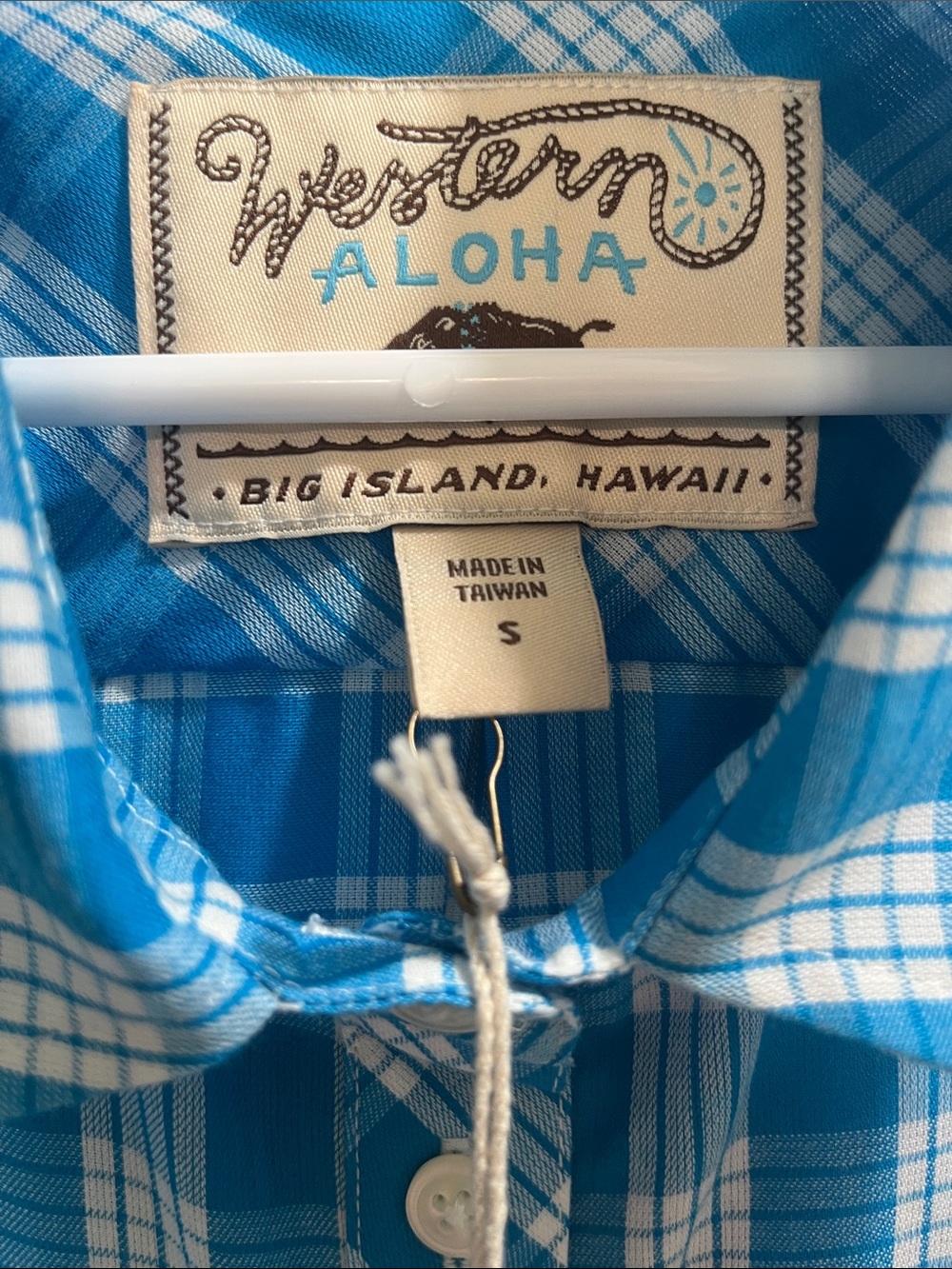 Western Aloha Womens Very Small Fit (S) Palaka Popover Shirt NWT - Picture 6 of 11